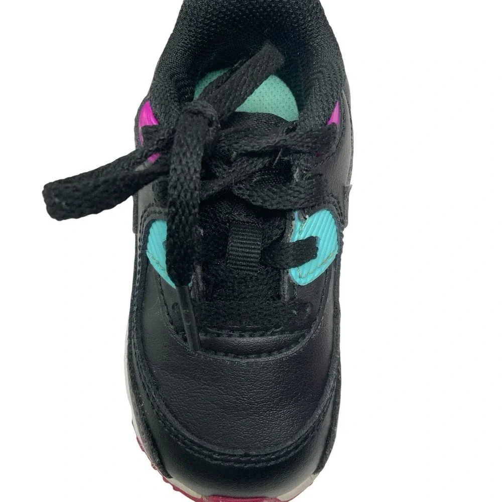 Nike Air Max 90 Shoes S833416-033 5C Toddler Baby Sneaker Shoes Black Pink Multi - Picture 14 of 15